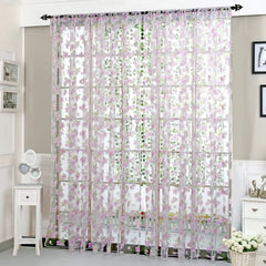 Shower Curtains for Girls Drape 1 Window Panel Fabric Tulle Flower Voile Curtain Sheer Home Decor Taupe Curtains 84 Inches Long