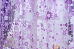 1Pcs Delicate Flower Window Tulle Curtain Sheer Drape Divider Window Voile Curtains Living Room Sheer Tulle Home Bedroom Decor