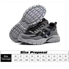 Safety Shoes Men Steel Toe Men'S Work Shoes Puncture Proof Work Sneaker Male Protective Footwear Work Boots Safety Boots